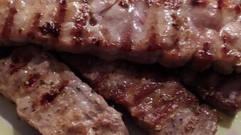 Foodbook #1212 Greek homemade souvlaki