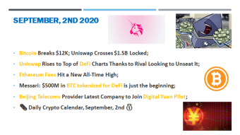 🗞 Daily Crypto News, September, 2nd💰