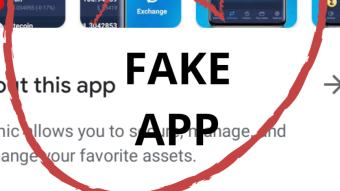 Warning Fake  🚨 Atomic wallet app available on  Google Playstore