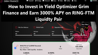 How to Find Great Yield Farms on Yield Optimizer Grim Finance and Earn 3000% APY on Liquidity Pairs