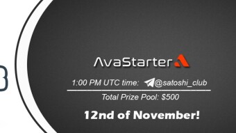 Join the AMA of Satoshi Club x AvaStarter. Rewards: 500 USDT, November 12th.