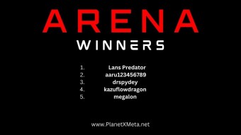 PanetX Meta Arena Battle Winners 2.0