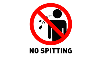 You're not cool if you spit on the street, you're an asshole