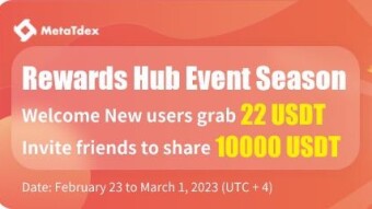 MetaTdex rewards hub is launched-Feb 23- Mar 1st, 2023