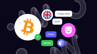 Bitcoin Spikes to $49,5K on FOMC News, UK Bans Crypto Ads, Hackers Stole $12B in Crypto