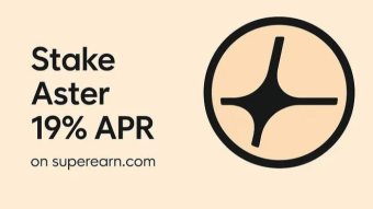 Staking Aster (ASTER) at 19% APR on Super
