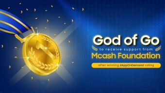 God of Go to receive support from Mcash Foundation after winning dAppOnDemand voting