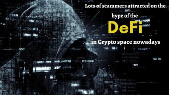 Lots of scammers attracted on the hype of the DeFi in Crypto space nowadays