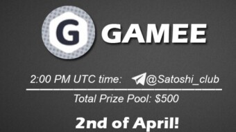 Join the AMA of Satoshi Club x GAMEE. Rewards: 500 USDT, April 2nd.