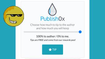 How to earn 100% tip at Publish0x!