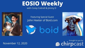 EOSIO Weekly Featuring John Heeter of Boid.com