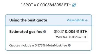Has anyone successfully converted SPOT into ETH?