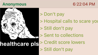How Do I Avoid Medical Bankruptcy? | 4chan greentext
