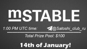 Join the AMA of Russian Satoshi Club x mStable. Rewards: 100 USDT, January 14th.