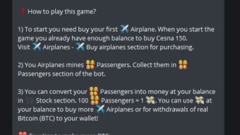Telegram Crypto Airline Game - Earn BTC on the Fly!