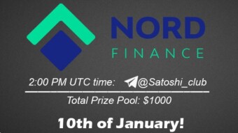 Join the AMA of Satoshi Club x Nord Finance. Rewards: 1000 USDT, January 10th.