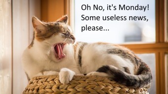 Oh No, It’s Monday! Let’s look at some Useless News…