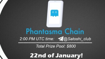 Join the AMA of Satoshi Club x Phantasma. Rewards: 800 USDT, January 22nd.
