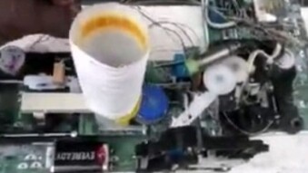 industrial automation with recyclable material