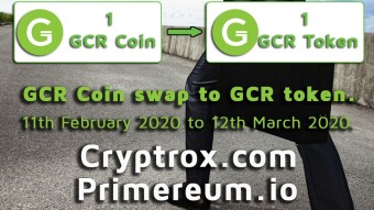 SWAP YOUR OLD GCR COINS FOR THE NEW GCR TOKEN
