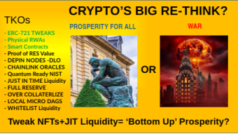 A Crypto BIG RE-THINK REQUIRED?- Prosperity for All vs WAR?