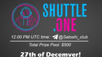 Join the AMA of Satoshi Club x ShuttleOne. Rewards: 500 USDT, December 27th.