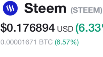 Finally Steem moving up. Big.