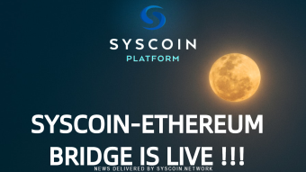 Syscoin-Ethereum Bridge Goes LIve with ~20% Market Cap Gains on the first Day!