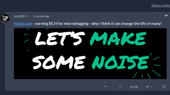 noise.cash - earn BCH by microblogging - how it changes many lives!