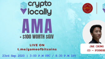 AMA Recap - CryptoLocally (GIV) x Game of Bitcoins