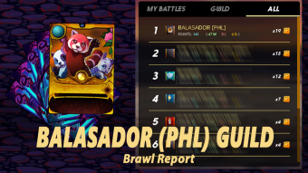 Brawl Report BALASADOR (PHL) GUILD - Back in No.1 spot