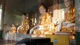 Memories from Myanmar - the interior of the Shwedagon