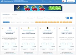 Great Calendar for Cryptocurrency Events