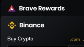 Buy Crypto Through Brave Browser Binance Widget