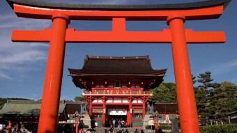 An unusual temple in Kyoto - Fushimi Inari Taisha - Tori gates and sacred foxes