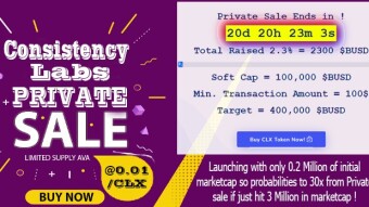 Consistency Labs private sale update.