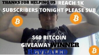 WINNERS OF BITCOIN ACTUAL GIVEAWAY LIVE/7 SUBSCRIBERS WON