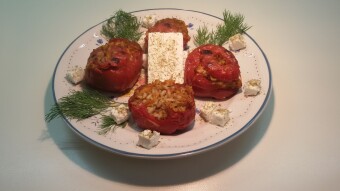 Greece - Food & Drinks - Main Dish: Ntomates Gemista.