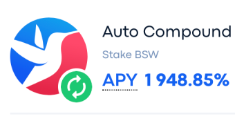Autocompound pool now available on Biswap - APY and APR