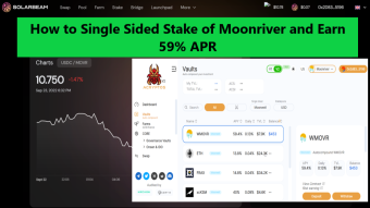 How to Single Sided Stake of Moonriver and Earn 59% APR