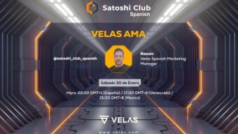 Únete a la AMA de Satoshi Club x VELAS. Recompensas: 100$ in VLX, 30 de Enero.