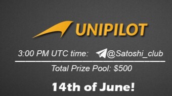 Join the AMA of Satoshi Club x Unipilot. Rewards: 500 USDT, June 14th.