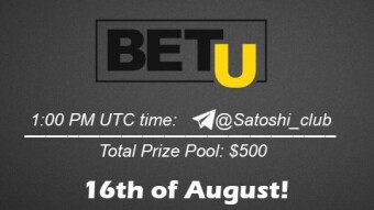 Join the AMA of Satoshi Club x BetU. Rewards: 500 USDT, August 16th.