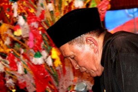 Face of Penghulu, Indonesian Religious Official in Wedding Ceremony
