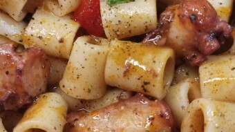 Daily meal #59 octopus with pasta