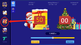 TRON UP new function notification — Lucky Wheel released!