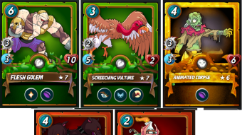 Top 5 cards I used this week in Splinterlands