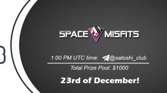 Join the AMA of Satoshi Club x Space Misfits. Rewards: 1000 USDT, December 23rd.