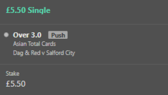 Betting Results 09/11/2021