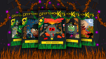Free BANANO NFTs! cryptomonKeys Update #2: Halloween Design Contest Results and Card 19 Reveal